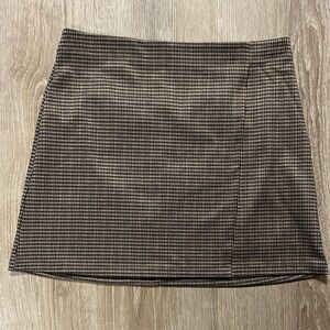 Max Studio Black and Brown Mini Skirt
